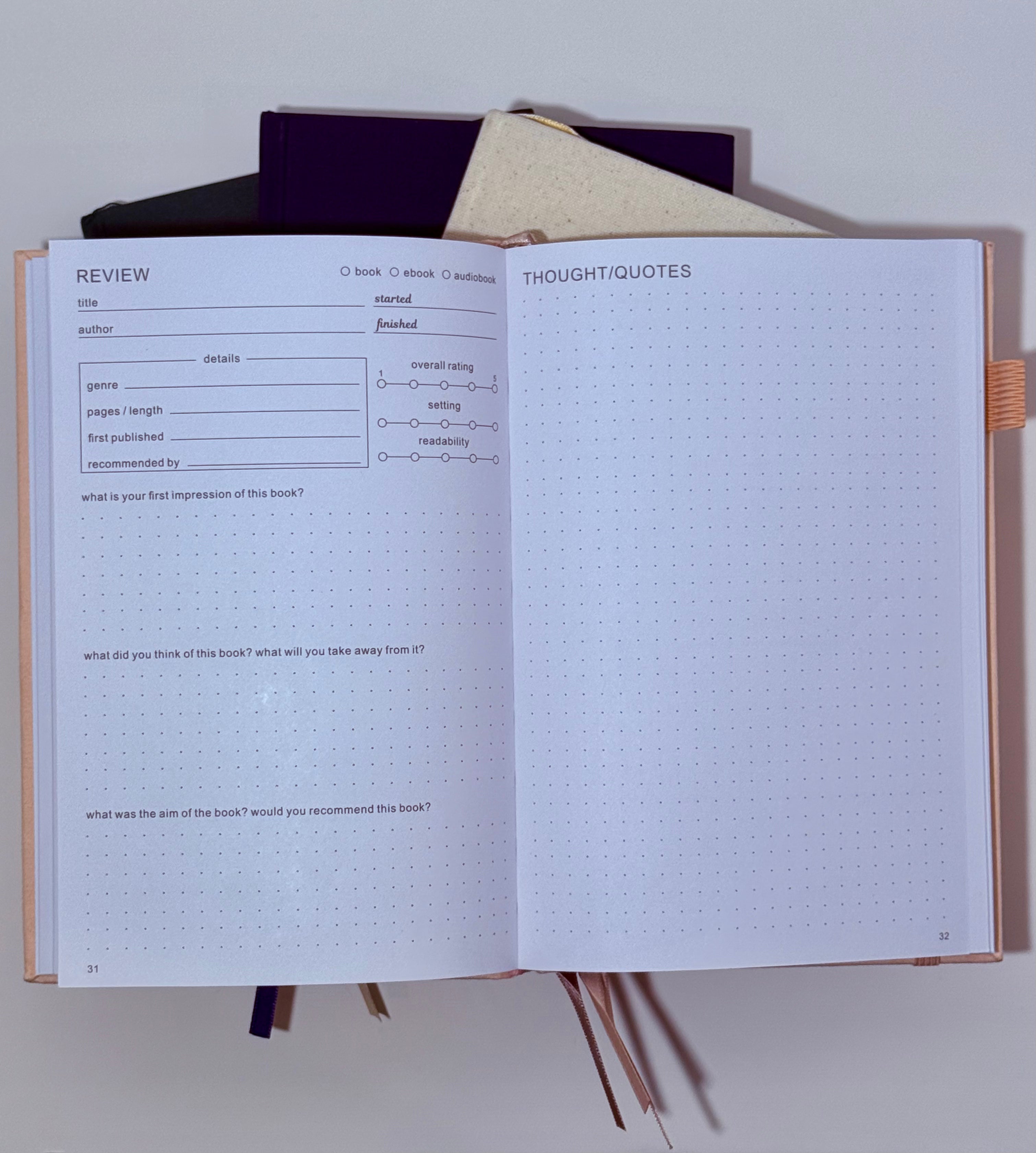 Reading Journal – Speckle Design By Keira